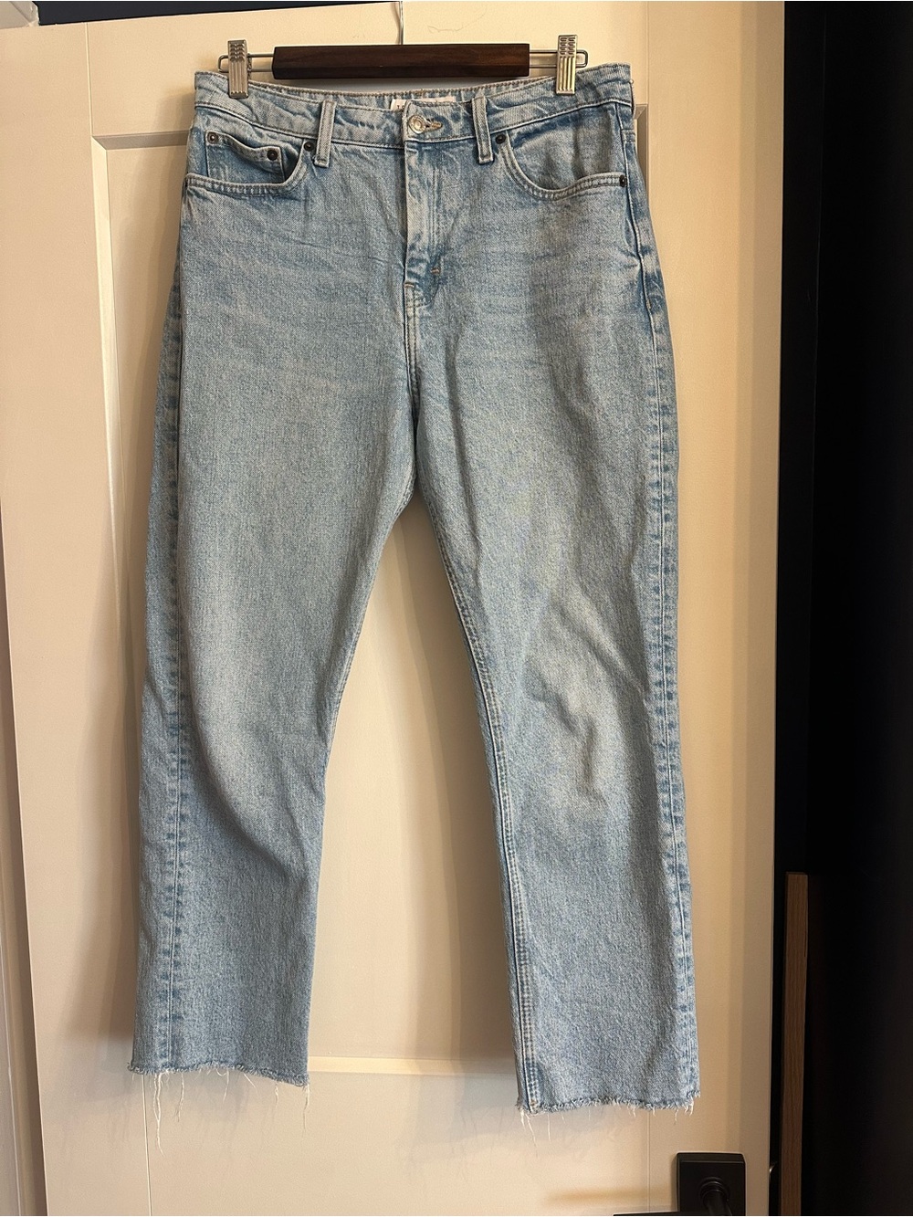 Topshop Straight Jeans Light Wash
